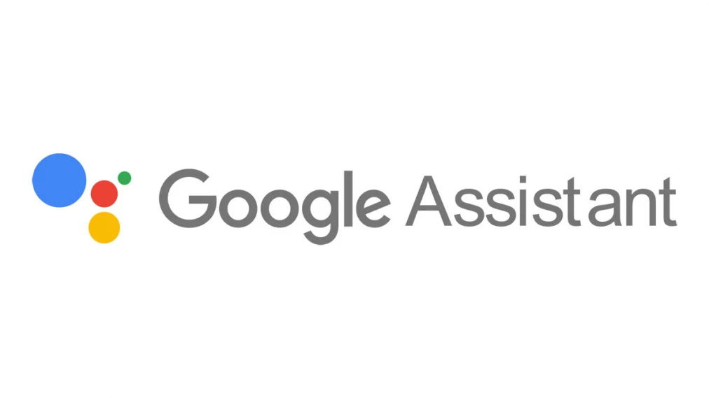Google Assistant logo with four colorful dots representing the virtual AI assistant by Google.