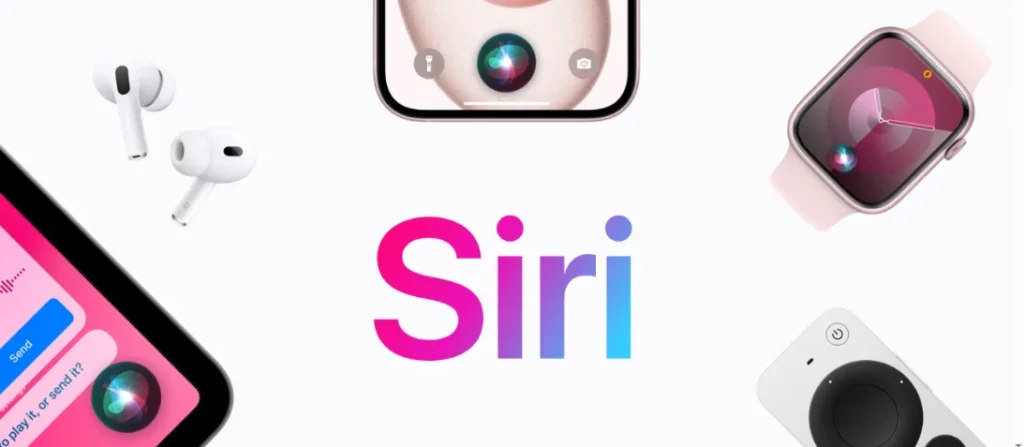 Screenshot of Siri homepage.